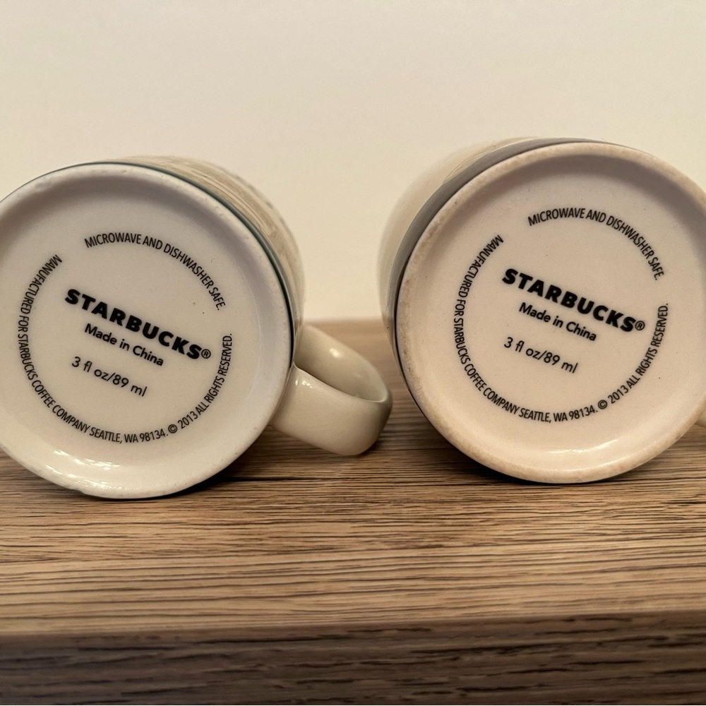 Starbucks Melbourne and Australia 2013 espresso mug set 3 oz (with some flaws) - Picture 4 of 4